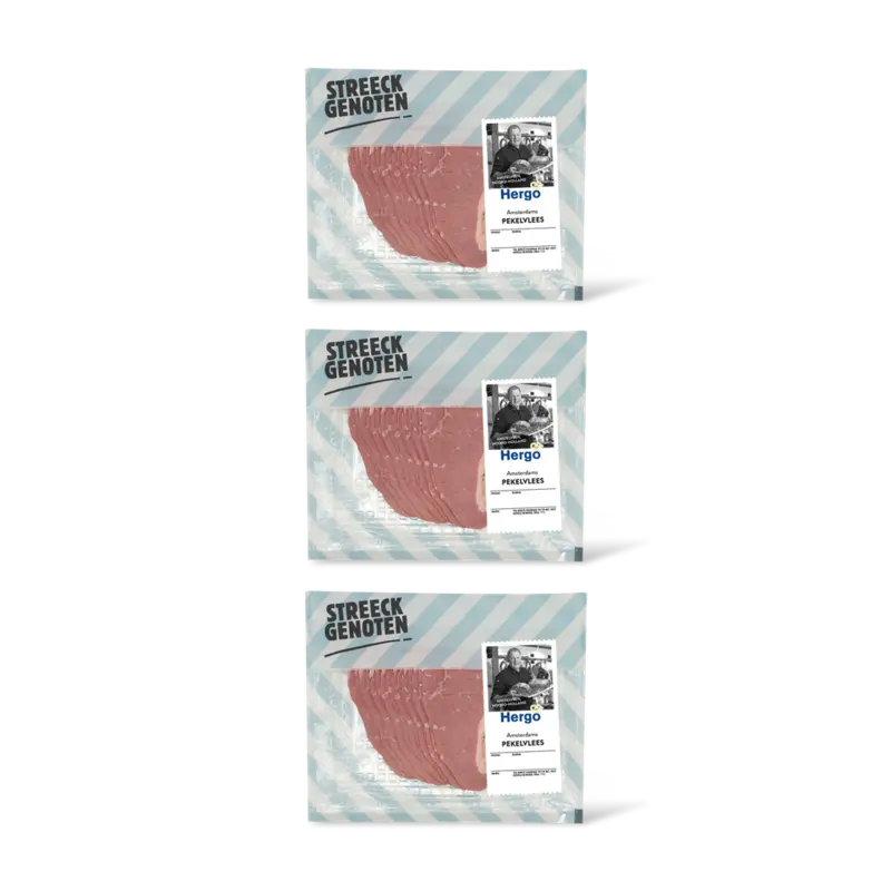 Streeckgenoten Amsterdams pekelvlees 3-pack