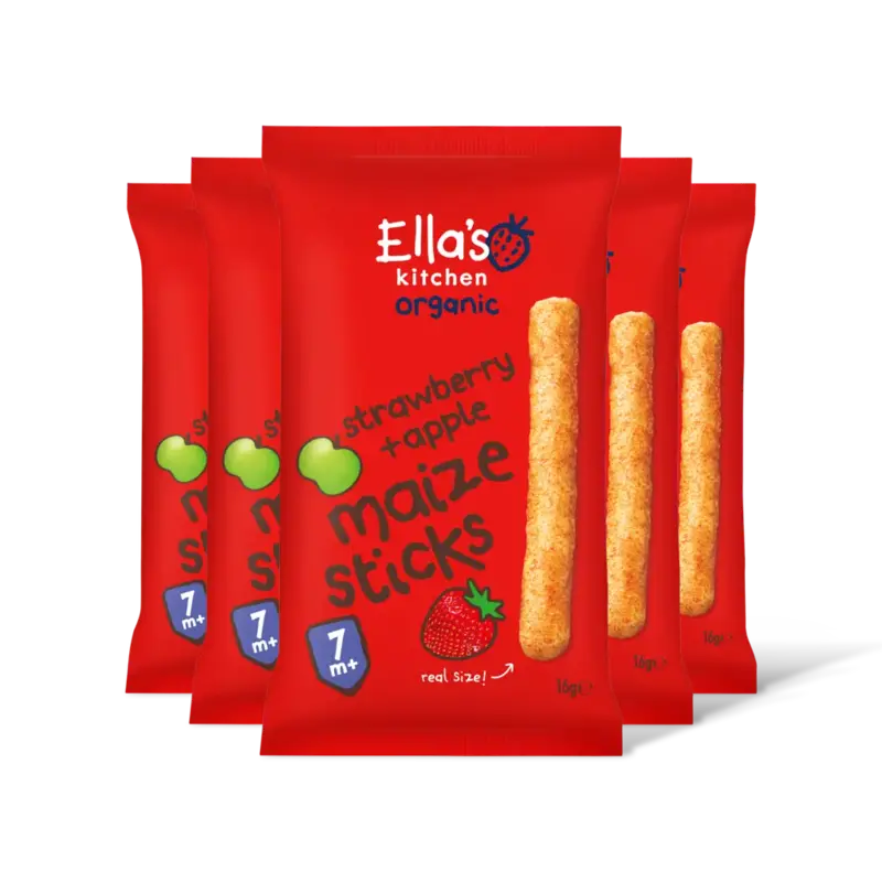 Ella's kitchen Melty sticks aardbei & appel 7m+ 5-pack