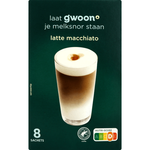 G'woon Oploskoffie latte macchiato
