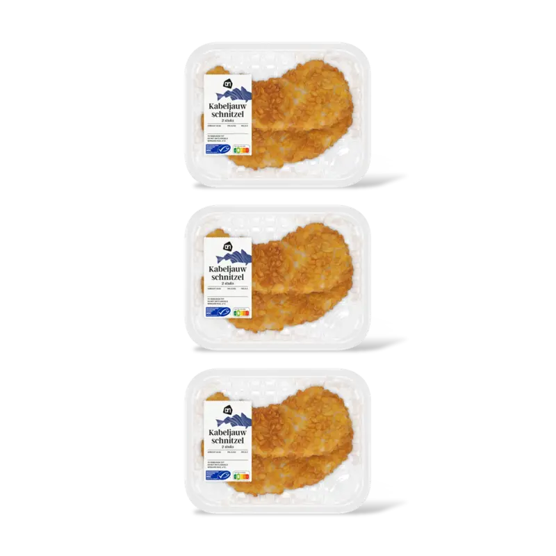 AH Kabeljauwschnitzel 2 stuks 3-pack