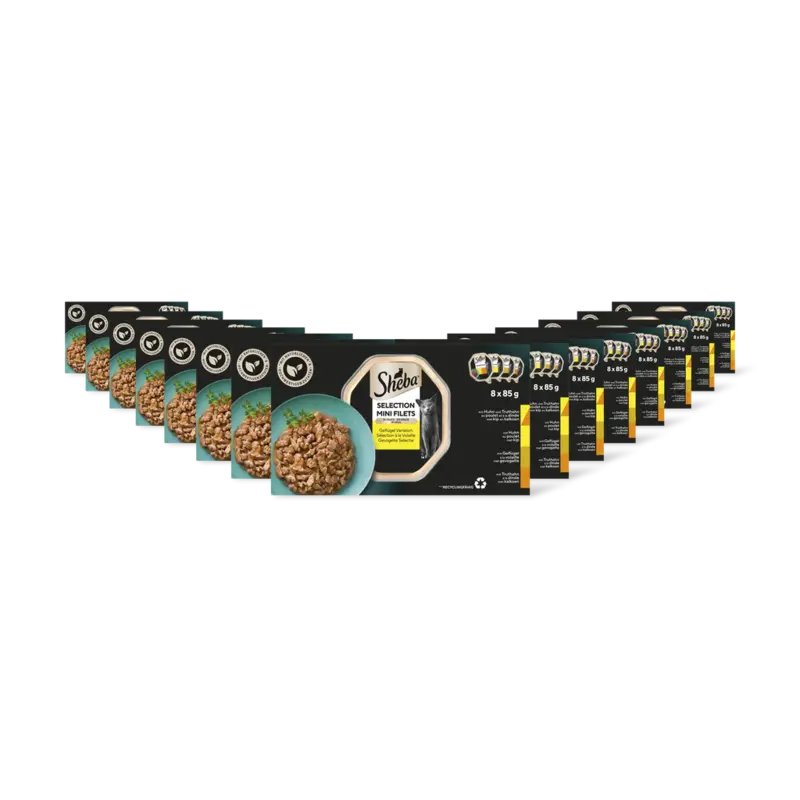 Sheba Mini filets gevogelte in saus 15-pack