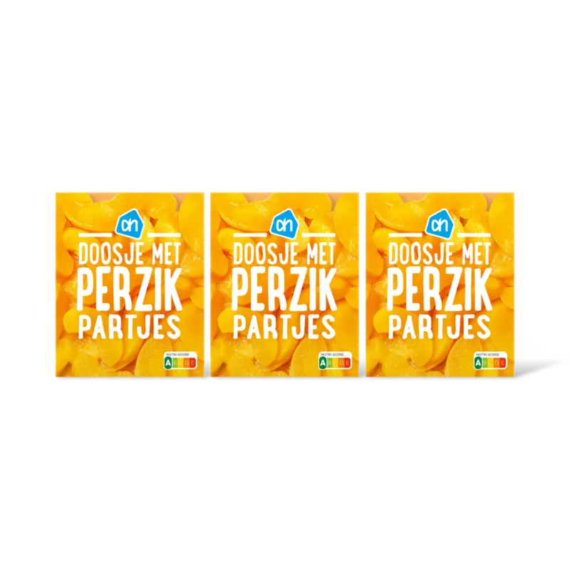 AH Doosje met perzikpartjes 3-pack