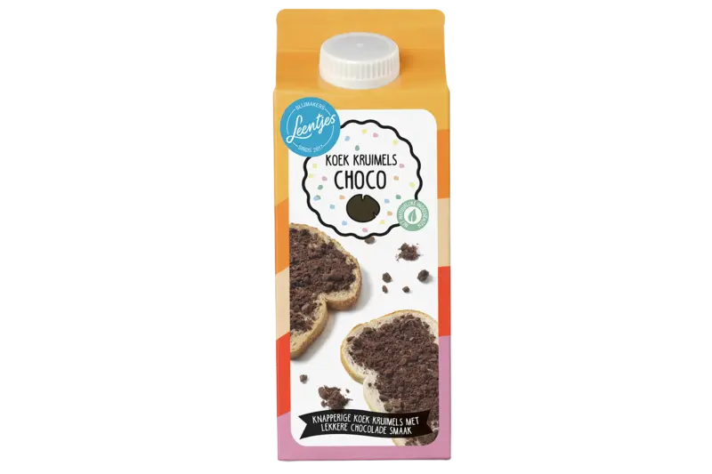 Leentjes Koek kruimels choco