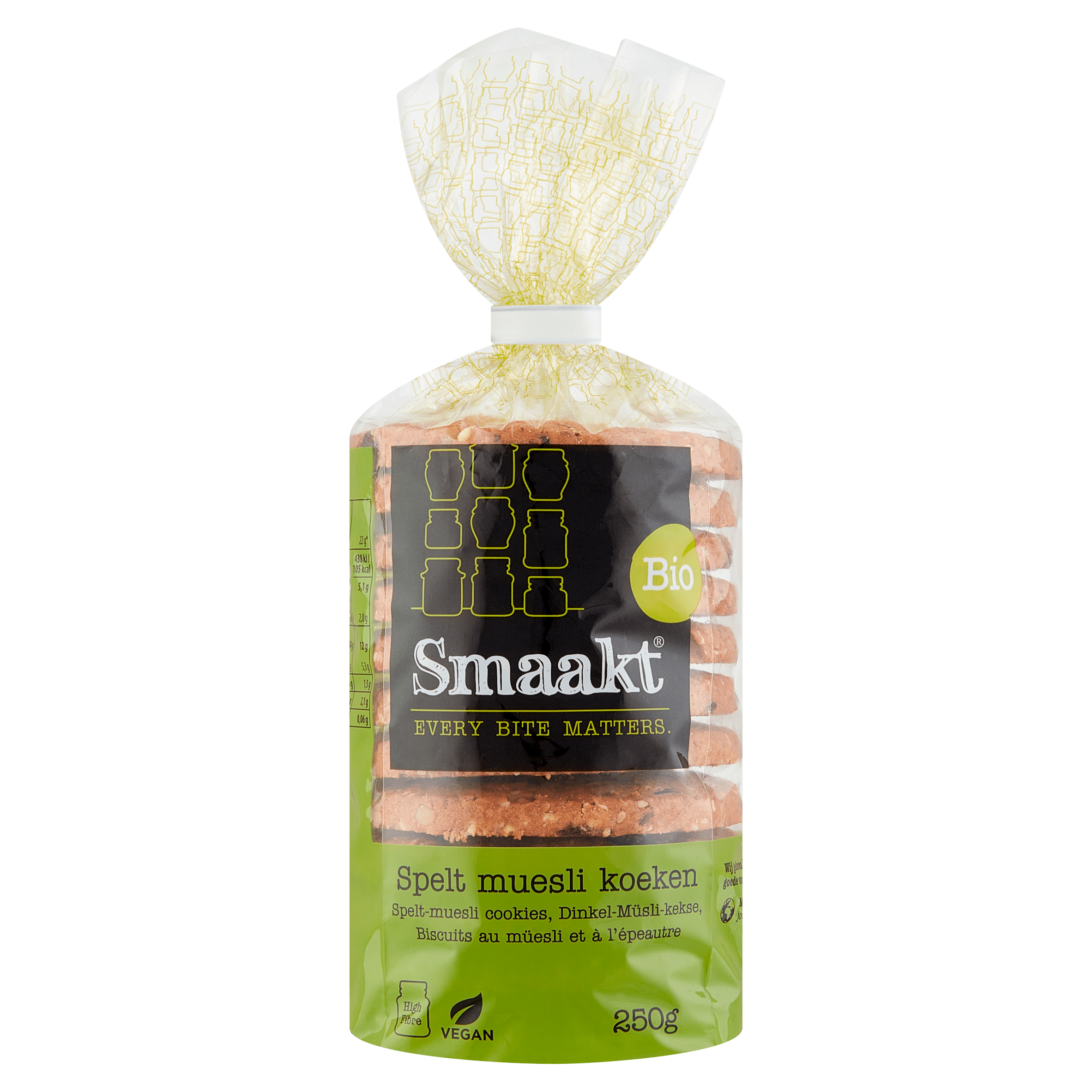 Smaakt Spelt mueslikoeken biologisch