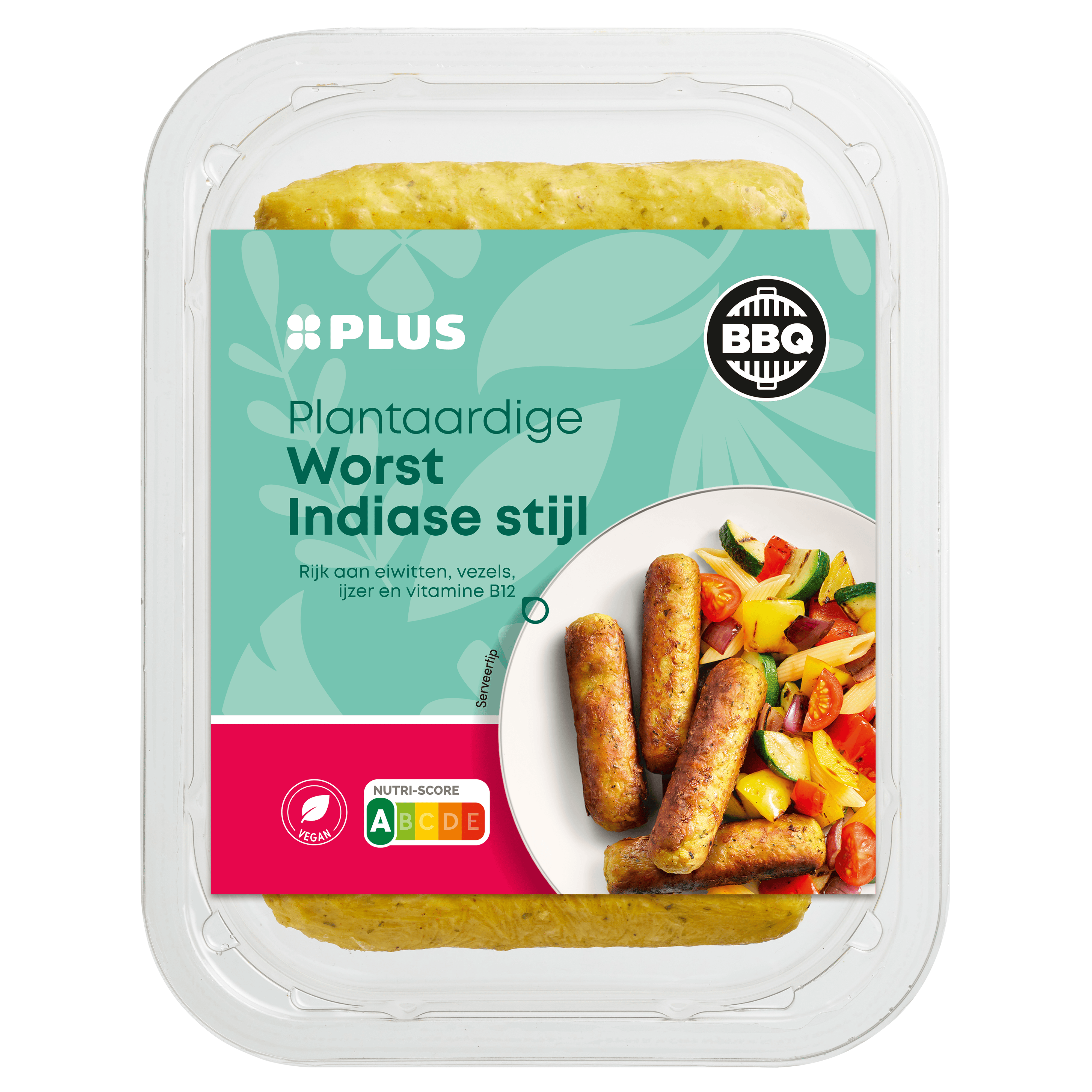 PLUS Plantaardige Worst Indiase stijl