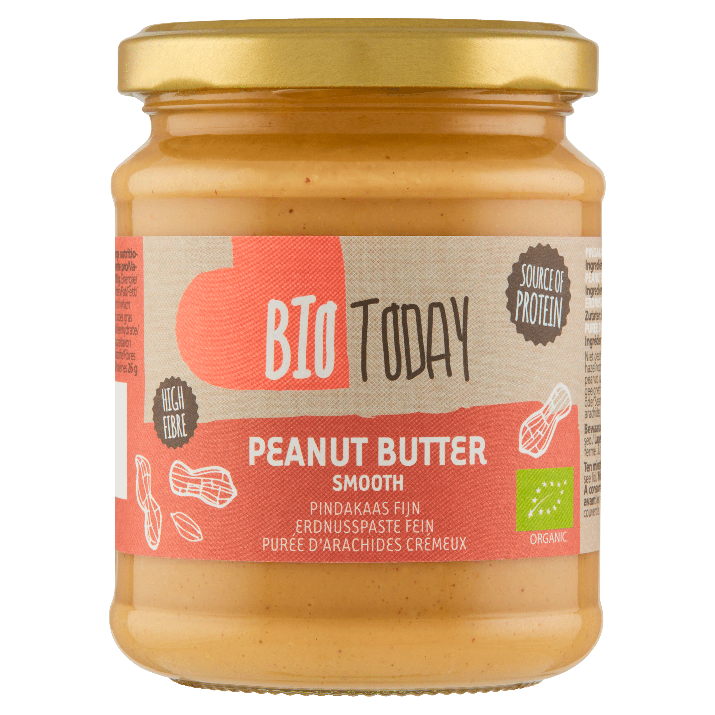 BioToday Pindakaas fijn biologisch