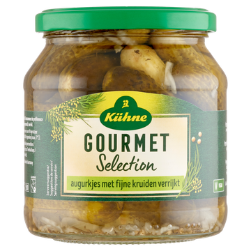 Kühne Gourmet Selection Augurkjes met Fijne Kruiden Verrijkt 530 g