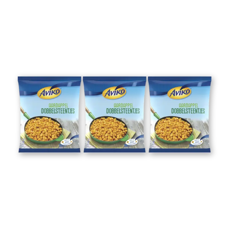 Aviko Aardappel dobbelsteentjes 3-pack