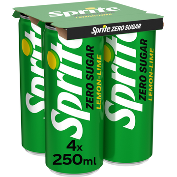 Sprite Zero Sugar Lemon-Lime 4 x 250 ml