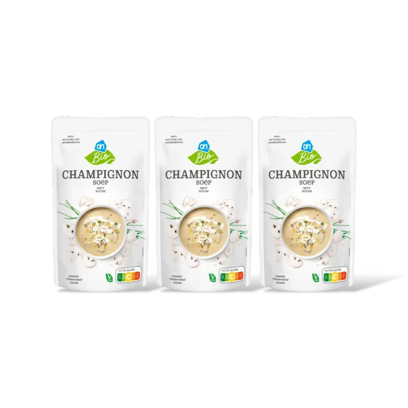 AH Biologisch Champignon soep met room 3-pack