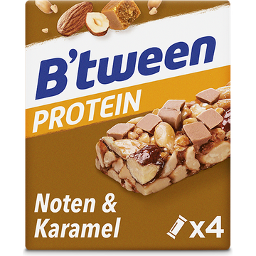 B'tween Protein Noten & Karamel 4 x 24g