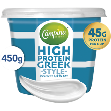 Campina High Protein Greek Style Yoghurt 1,5 % Fat 450 g