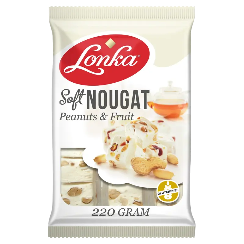 Lonka Soft nougat pinda's & fruit