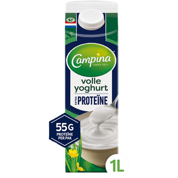 Campina Volle Yoghurt Extra Proteïne 1 L
