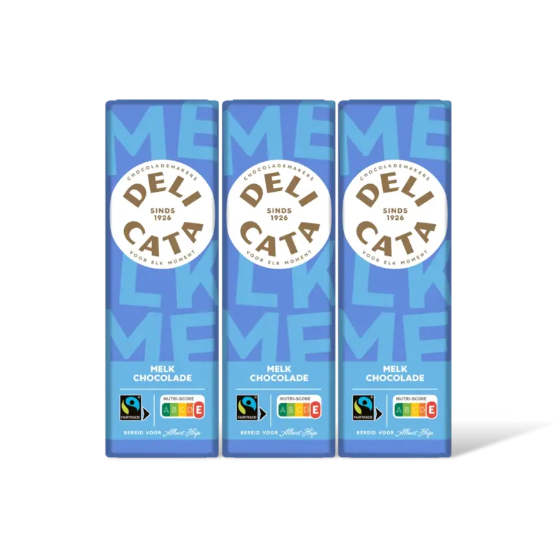 Delicata Reep melk chocolade 3-pack