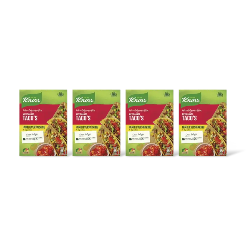 Knorr Mexicaanse taco's family 4-pack