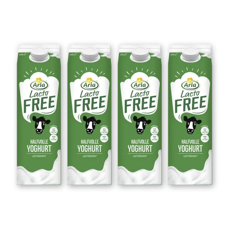 Arla Lactofree halfvolle yoghurt 4-pack