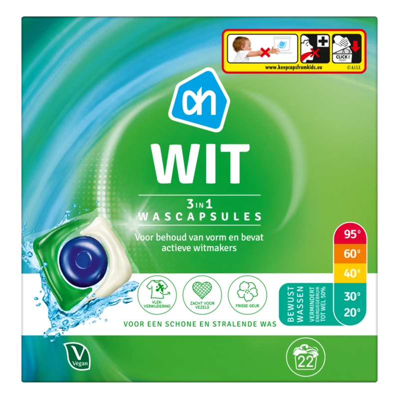 AH Wascapsules 3-in-1 wit