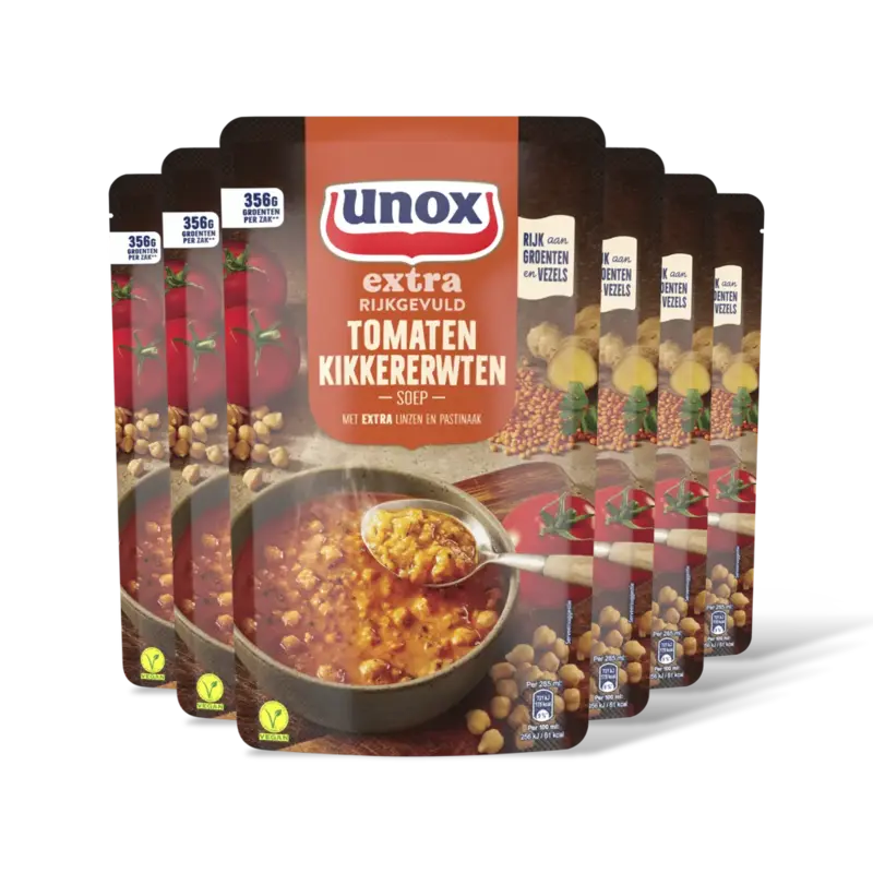 Unox Unox Kikkererwten tomatensoep 6-pack