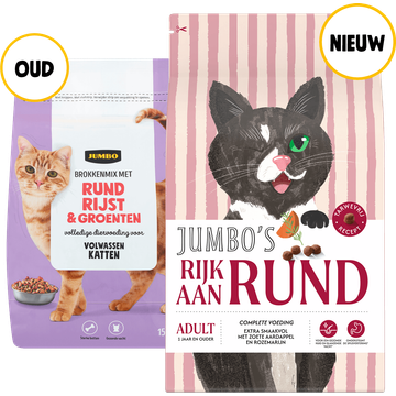 Jumbo's Kattenvoer Rijk aan Rund Adult 1,5 kg