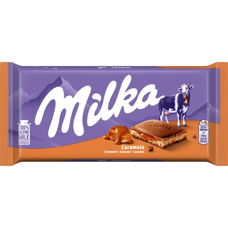 Milka Chocoladereep karamel