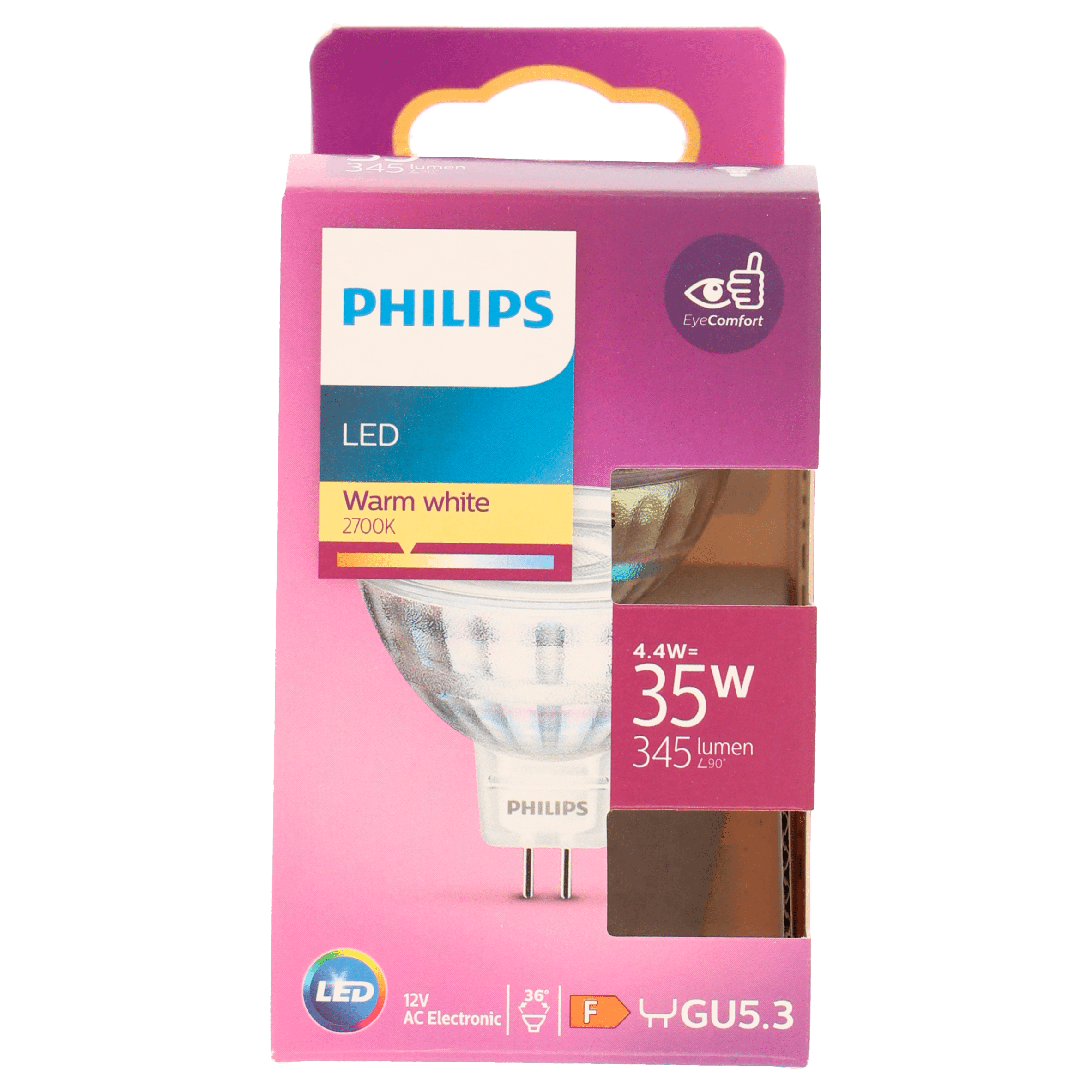 Philips LED 3W spot MR16 niet dimbaar