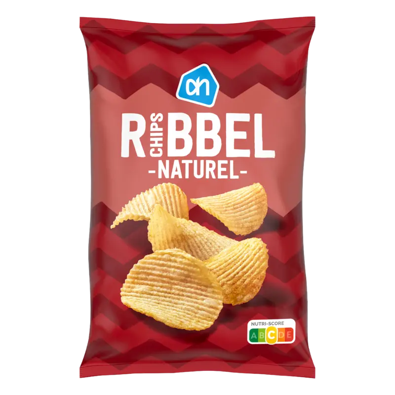 AH Ribbelchips naturel