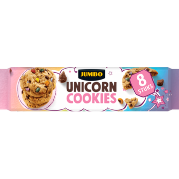Jumbo Unicorn Cookies 8 Stuks