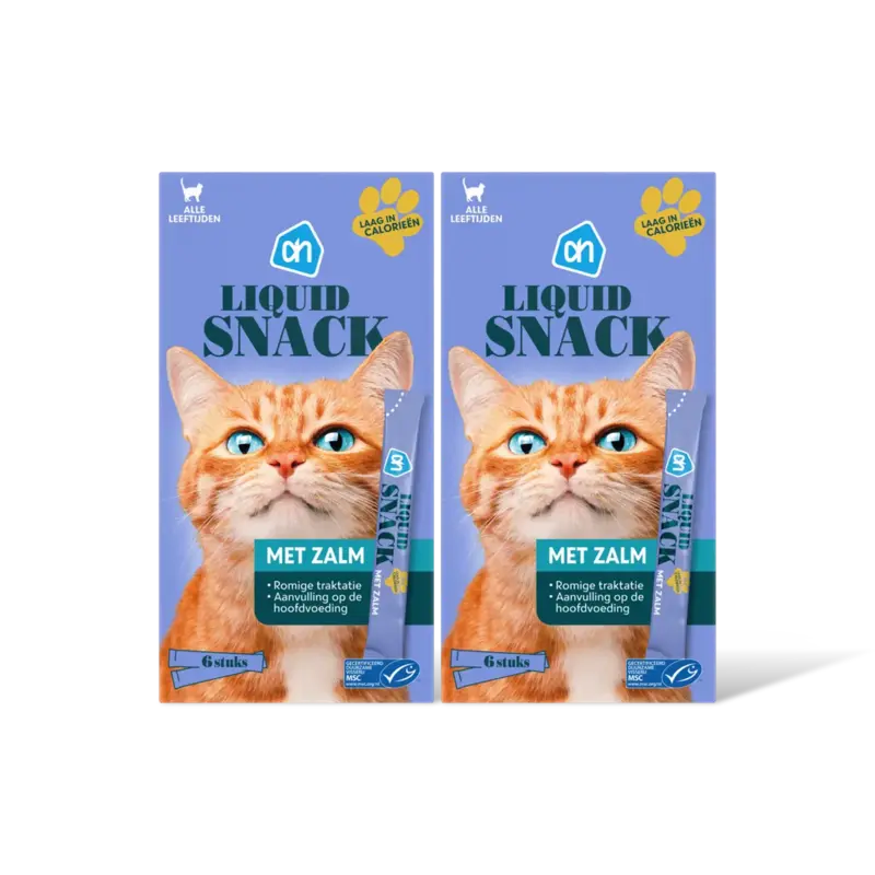 AH Liquid snack met zalm 2-pack