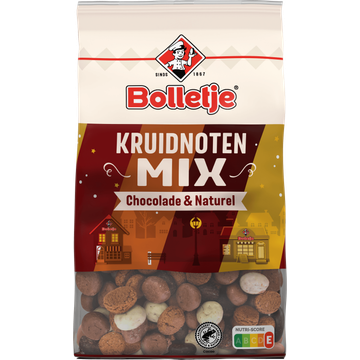 Bolletje Kruidnoten Mix Chocolade & Naturel 250 g
