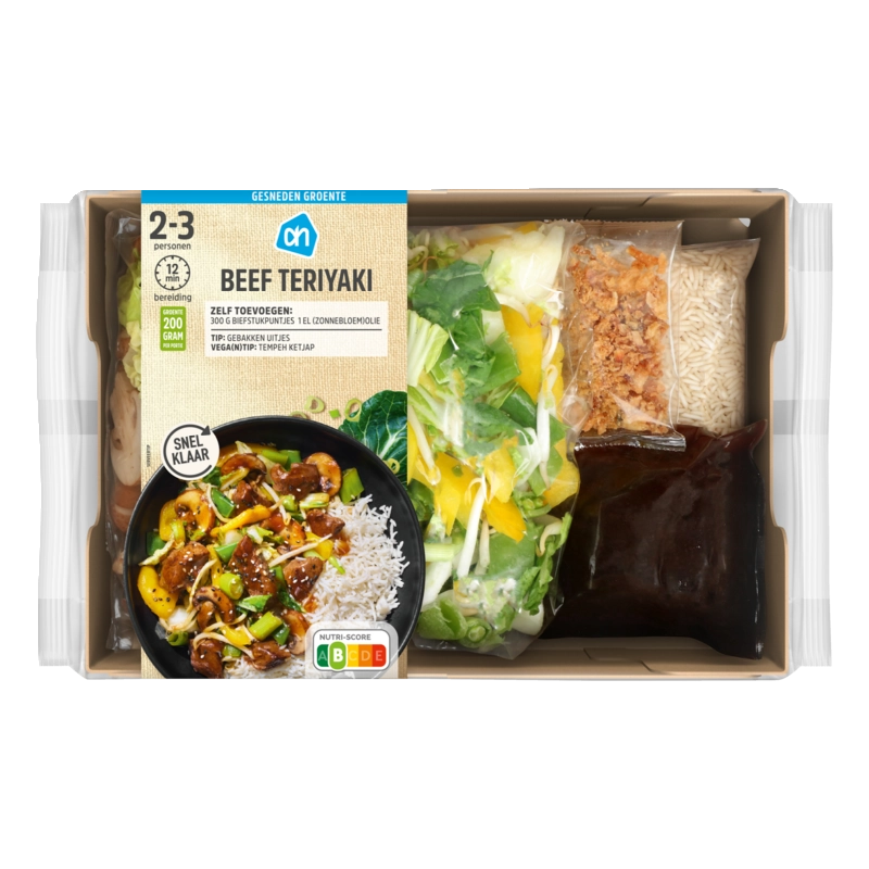 AH Gesneden verspakket beef teriyaki