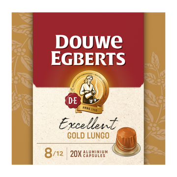 Douwe Egberts Excellent Gold Lungo 8 Capsules 20 Stuks 104 g