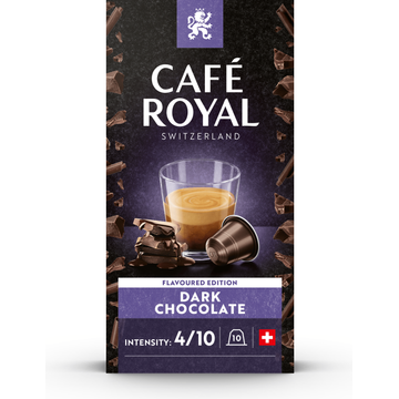 Café Royal Dark Chocolate Flavoured Coffee 10 Capsules 50 g