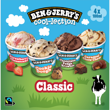 Ben & Jerry's IJs Mix The Classic Cool-lection 4 x 100ml 400ml