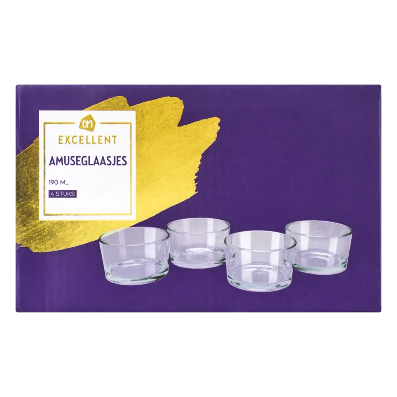 AH Excellent Amuse glaasjes 8,5x5cm