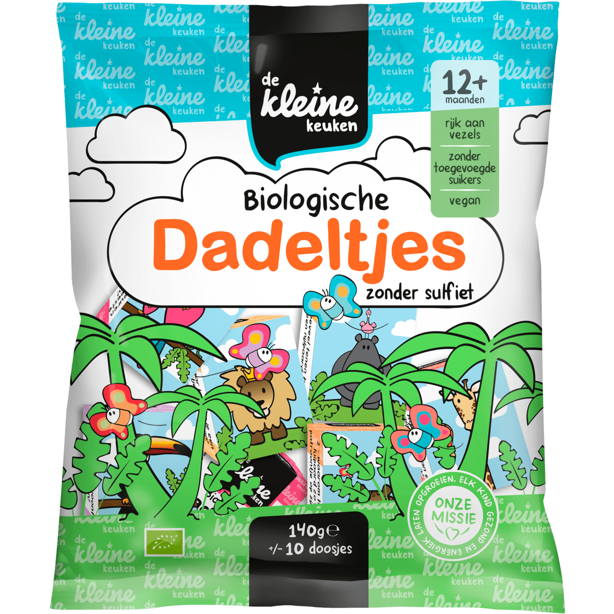 De Kleine Keuken Bio Dadeltjes Zonder Sulfiet 140 gram