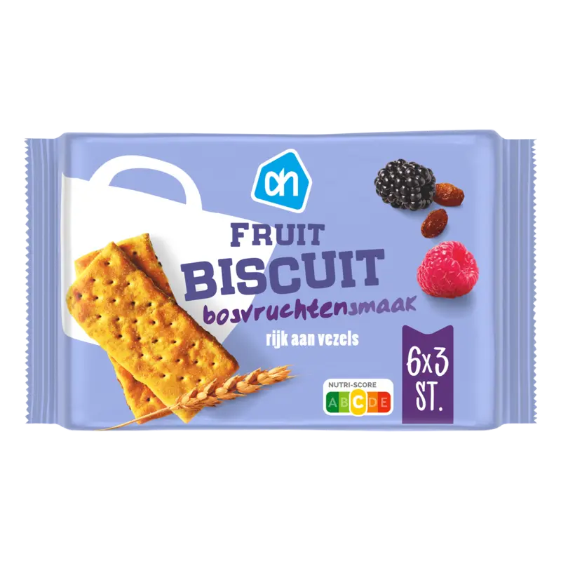 AH Fruitbiscuit bosvruchtensmaak