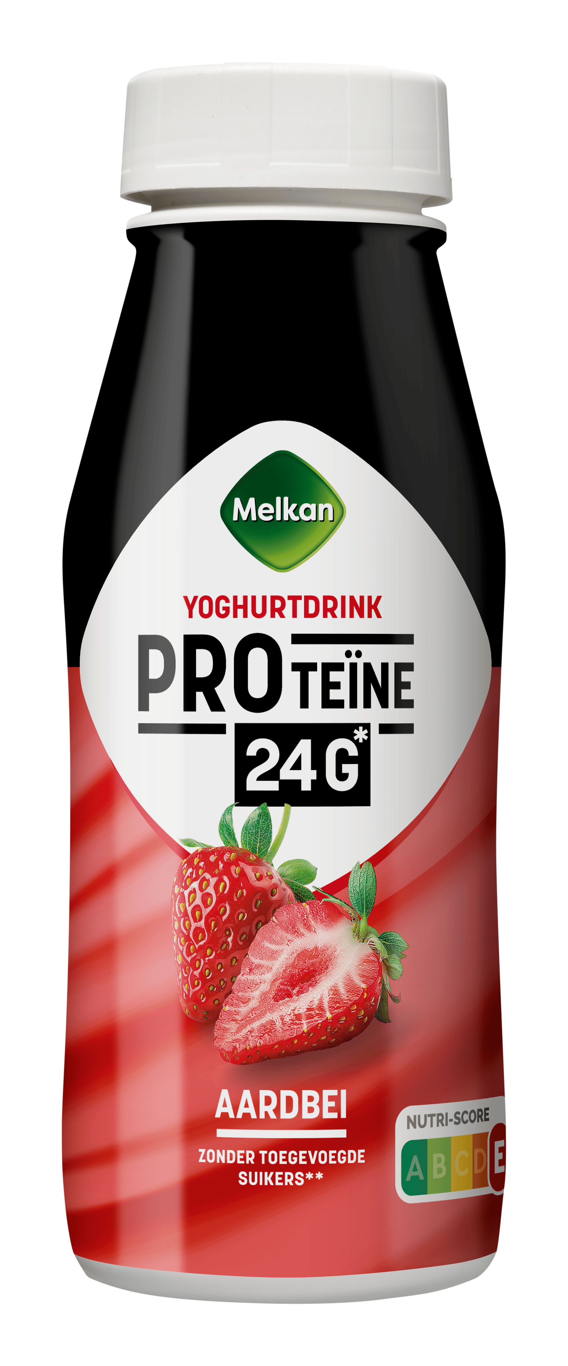 Melkan High Protein yoghurtdrink aardbei