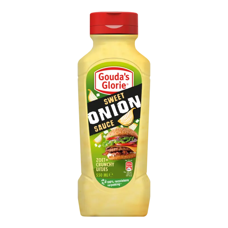 Gouda's Glorie Sweet onion sauce