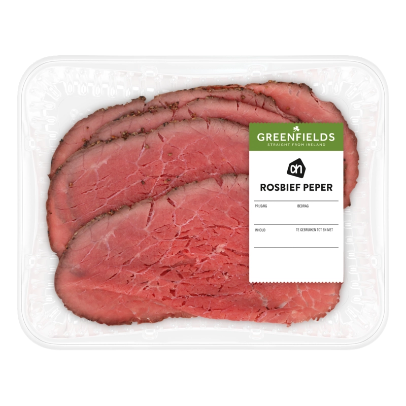 AH Greenfields Rosbief peper kleinverpakking