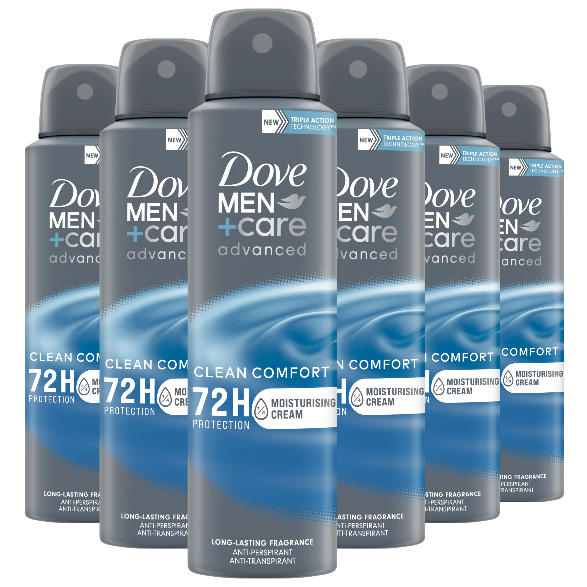 Dove Men+Care Clean Comfort Deodorant Spray 150 ML Multipack 6 stuks