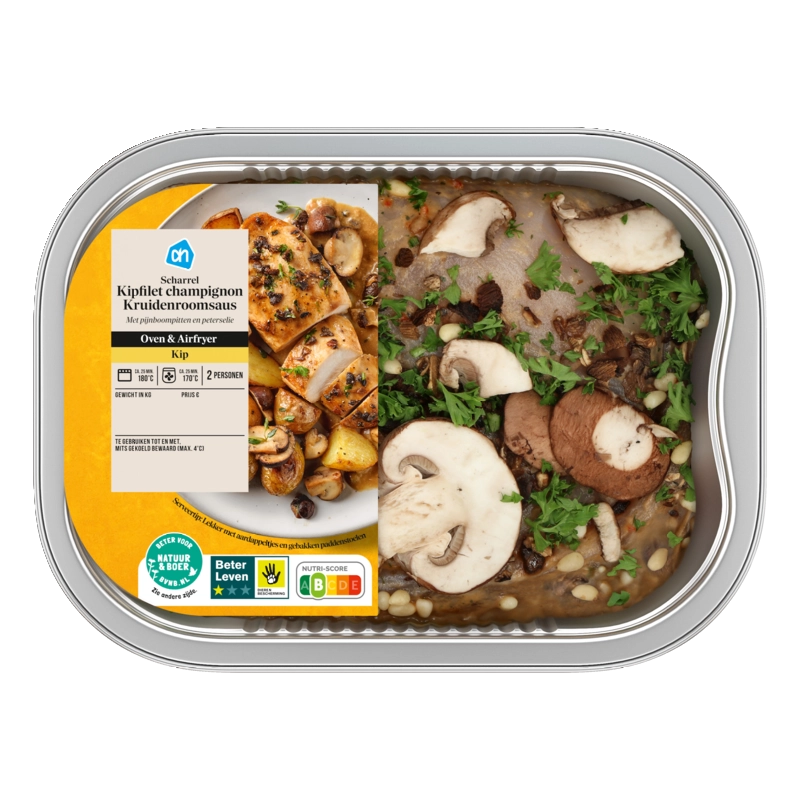 AH Ovenschotel kipfilet champignon room