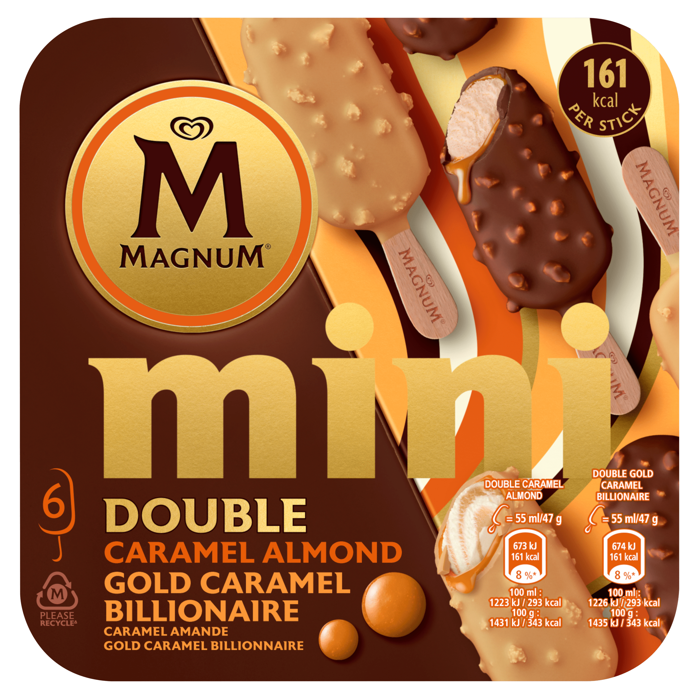 Magnum Mini Double Caramel Almond Billionaire