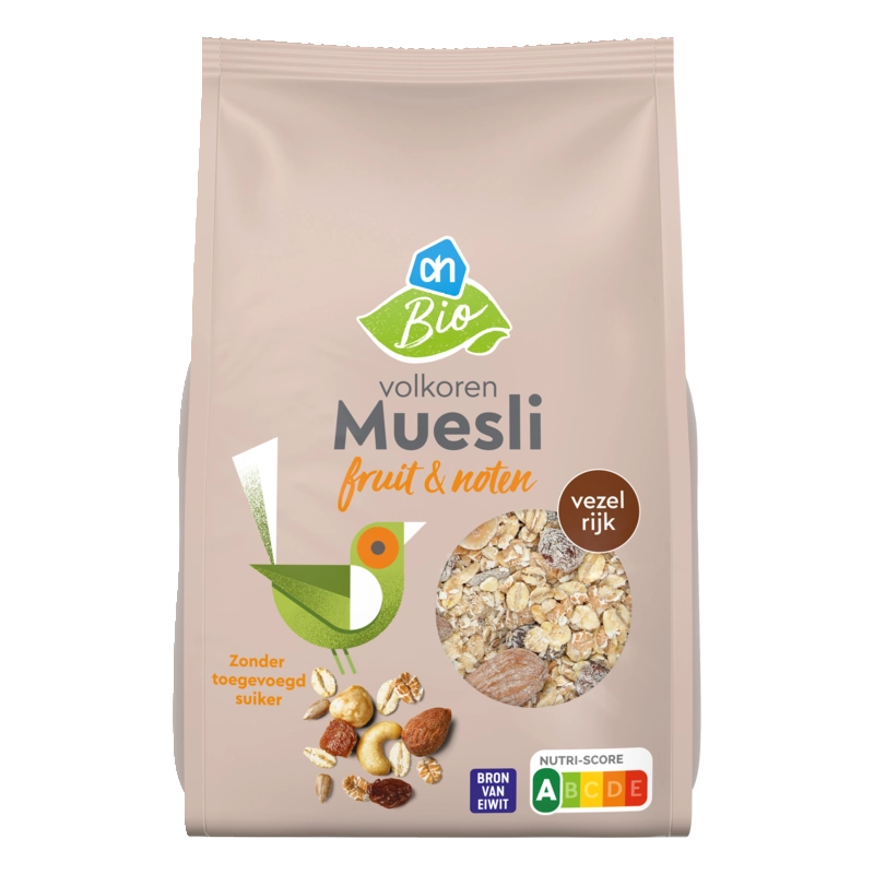 AH Biologisch Volkoren muesli fruit & noten