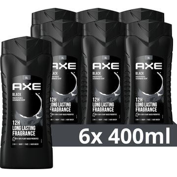 AXE 3-in-1 Douchegel Black 400 ml x 6 stuks