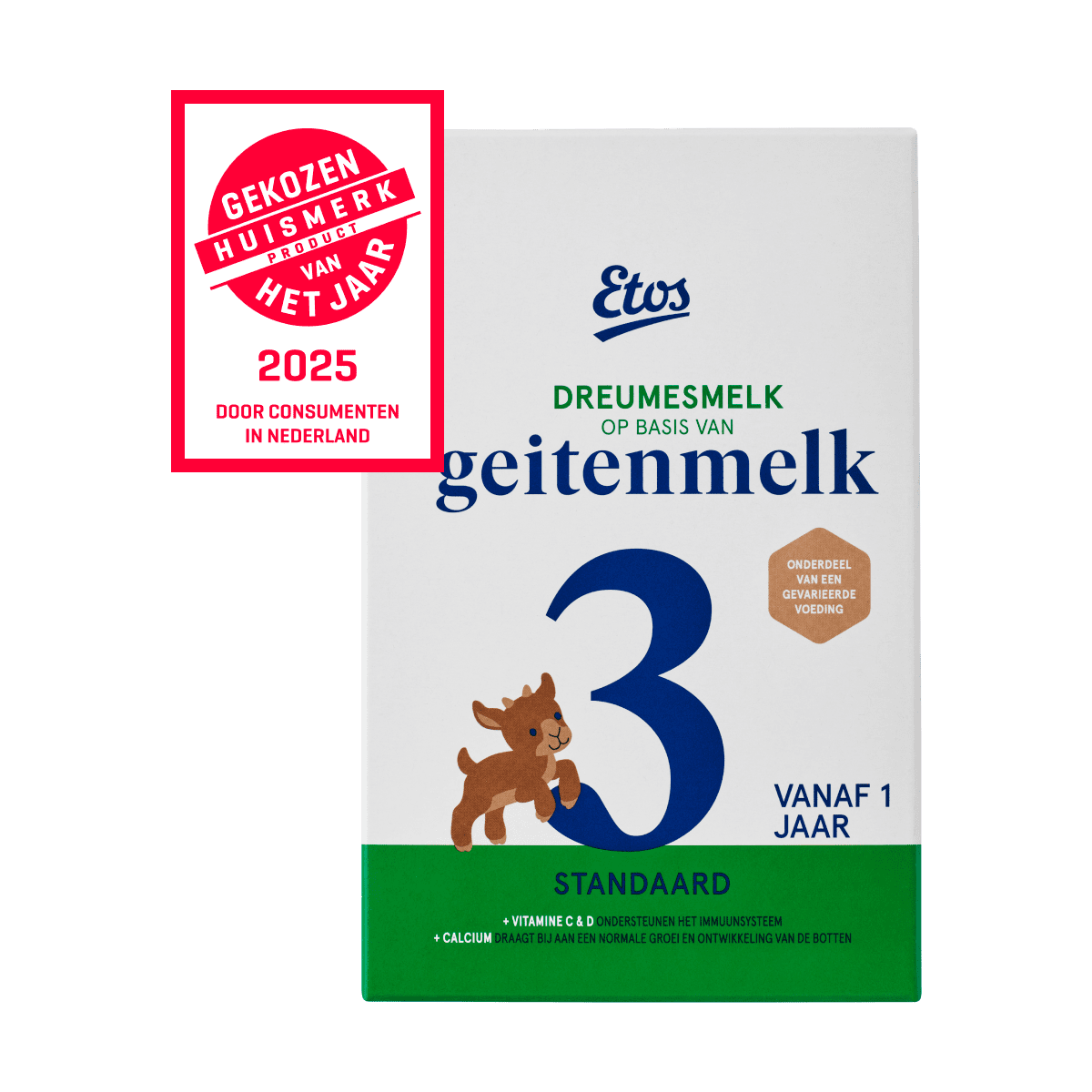 Etos Standaard 3 Dreumesmelk Geitenmelk Vanaf 1 Jaar 800 gram