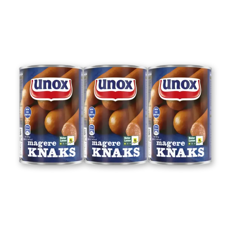 Unox Magere knaks 3-pack