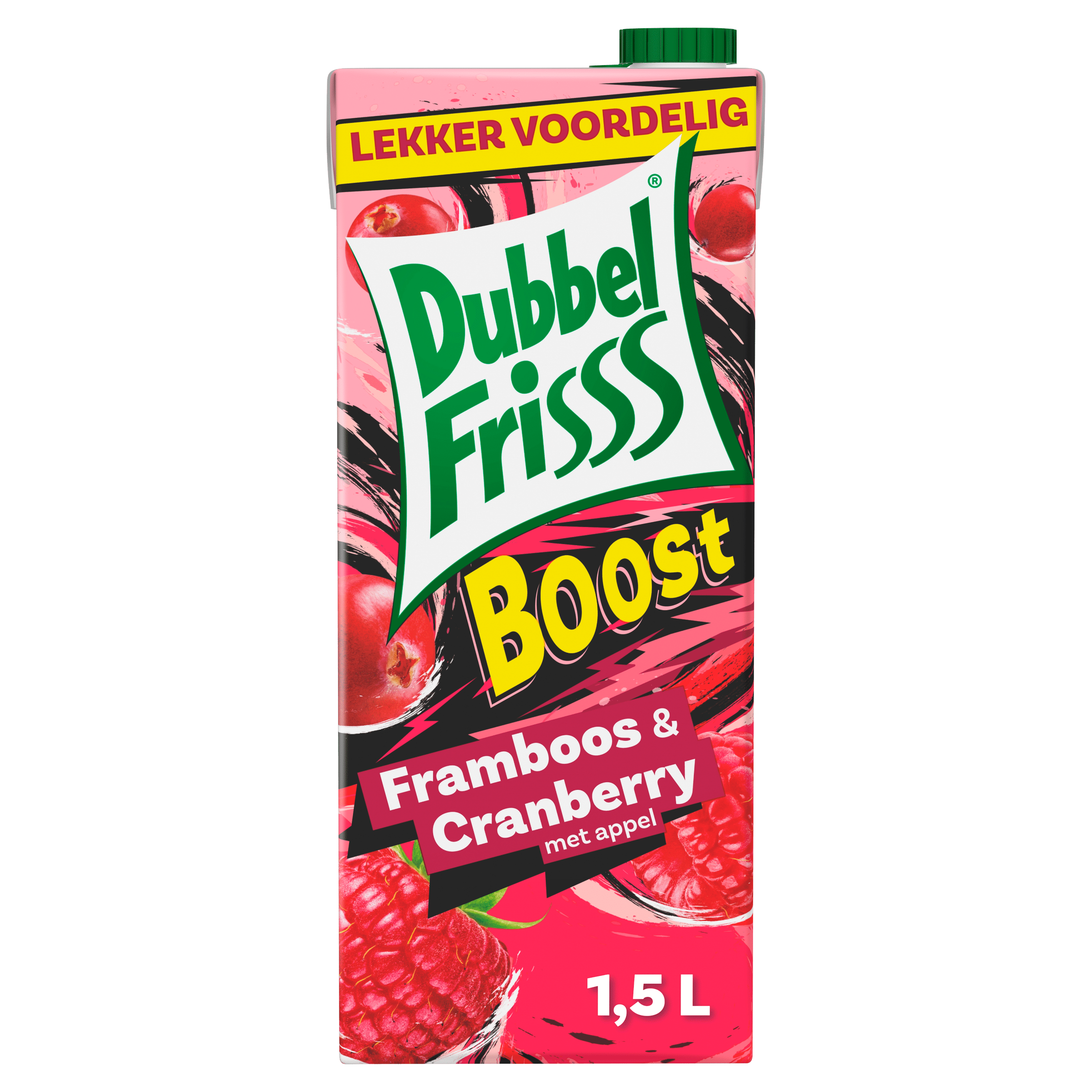 Dubbelfrisss Boost framboos & cranberry