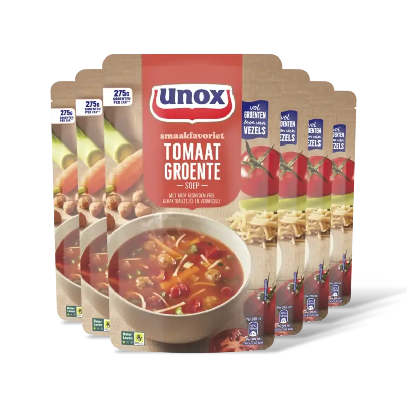 Unox Tomaat groente soep 6-pack