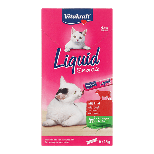 Vitakraft Liquid snack rund & kattengras